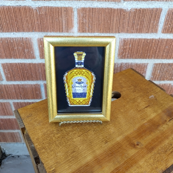 Other - 8 Bit Crown Royal Framed Mini Art Print Lo-fi Pixel Art By Neon Nicho